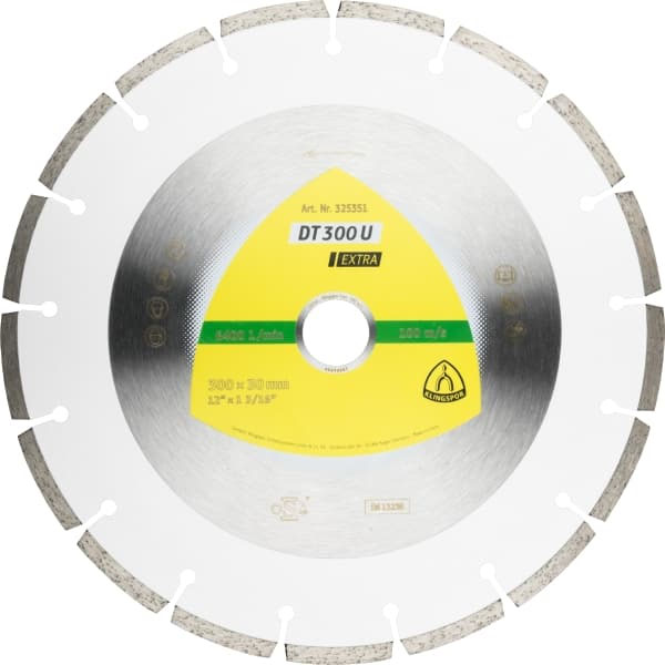 Алмазный диск KLINGSPOR 300x2,8x20/17S/7/S/DT/EXTRA/DT300U Алмазный диск KLINGSPOR 300x2,8x20/17S/7/S/DT/EXTRA/DT300U