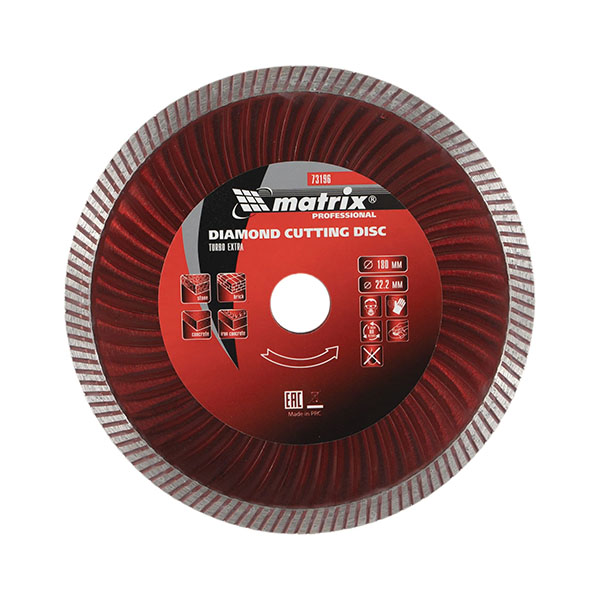 Алмазный диск MATRIX Турбо Extra 180х22,2 мм (сухая резка) Алмазный диск MATRIX Турбо Extra 180х22,2 мм (сухая резка)