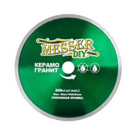 Диск алмазный сплошной Messer DIY 200 мм (керамогранит)