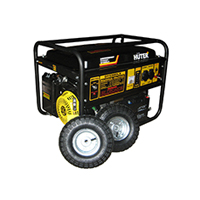 Генератор бензиновый Huter DY6500LX (колеса и аккумулятор в комплекте)