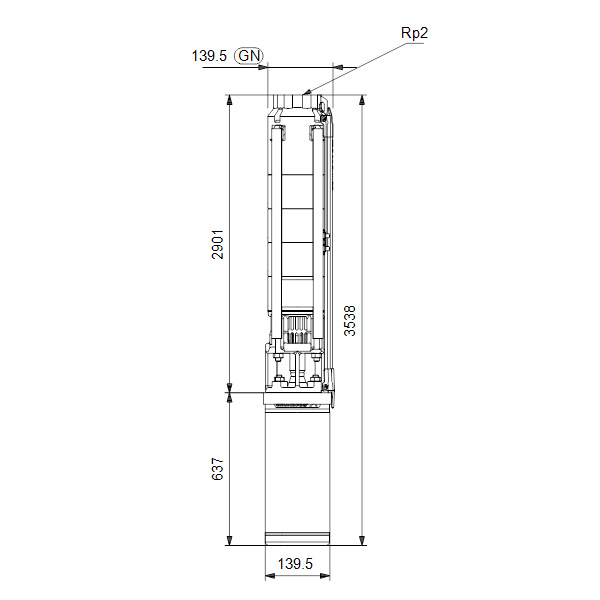 Насос скважинный Grundfos SP 9-52 3x400В Насос скважинный Grundfos SP 9-52 3x400В
