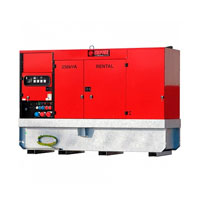 Дизельный генератор EUROPOWER EPSR 250 TDE (1500 об/мин, шумозащит. кожух, арендное исполнение)