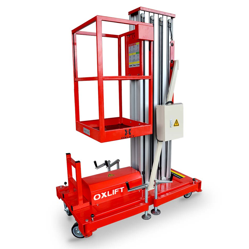 Одноместный телескопический подъемник OXLIFT ZX-1-100 AC Одноместный телескопический подъемник OXLIFT ZX-1-100 AC