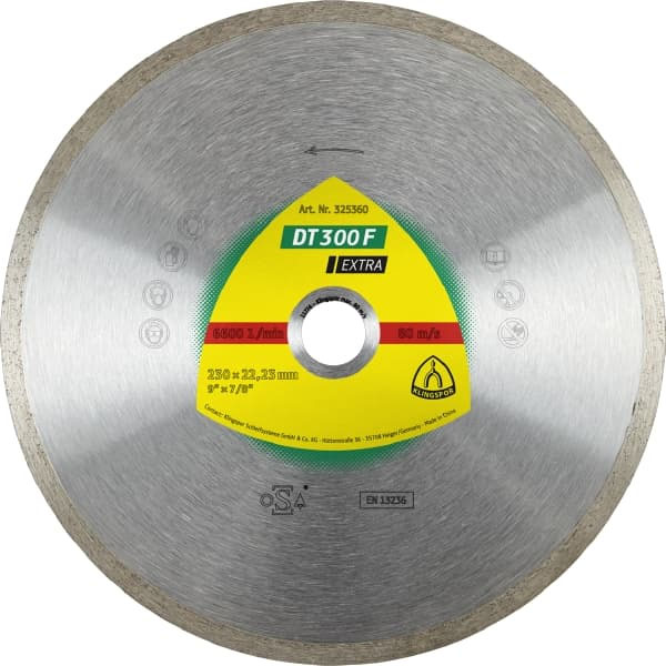 Алмазный диск KLINGSPOR 230x1,9x22,23/GR/7/S/DT/EXTRA/DT300F Алмазный диск KLINGSPOR 230x1,9x22,23/GR/7/S/DT/EXTRA/DT300F