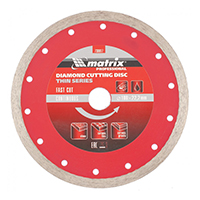 Алмазный диск MATRIX 180х22,2 мм (тонкий мокрая резка)