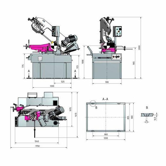 Станок ленточнопильный OPTIMUM OPTIsaw S 350DG Станок ленточнопильный OPTIMUM OPTIsaw S 350DG