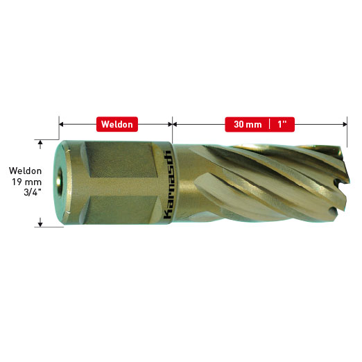 Сверло корончатое Karnasch (Карнаш) GOLD-LINE 12x30 арт. 20.1260u-12 Сверло корончатое Karnasch (Карнаш) GOLD-LINE 12x30 арт. 20.1260u-12