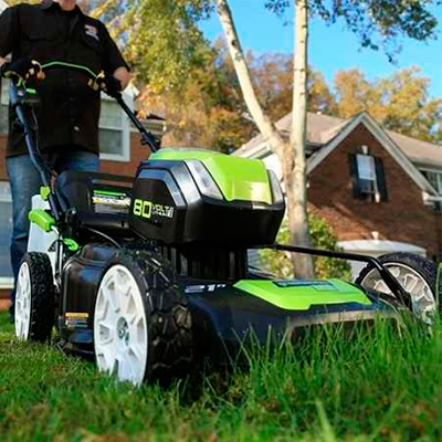 Газонокосилка аккумуляторная Greenworks GD80LM51K4 Газонокосилка аккумуляторная Greenworks GD80LM51K4