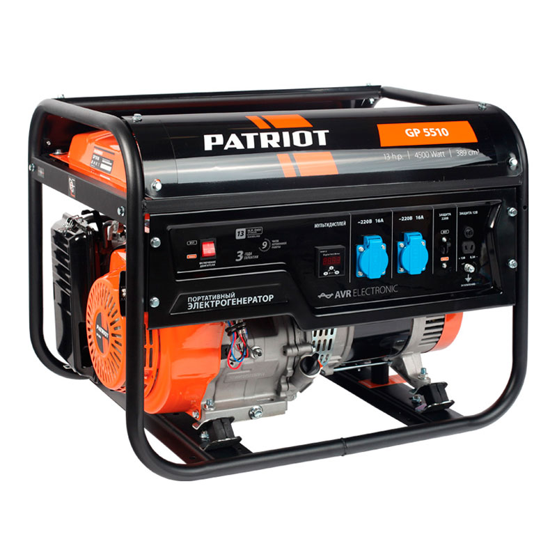 Генератор бензиновый PATRIOT GP 5510 Генератор бензиновый PATRIOT GP 5510