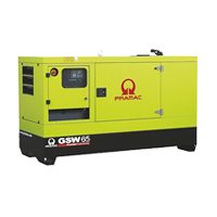 Дизельный генератор PRAMAC GSW65P Mecc Alte ECP32-2M/4 трехфазный в кожухе