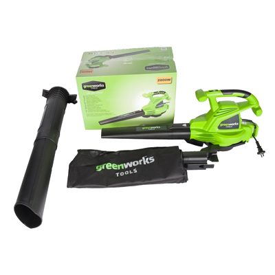 Воздуходув электрический Greenworks GBV2800 Воздуходув электрический Greenworks GBV2800