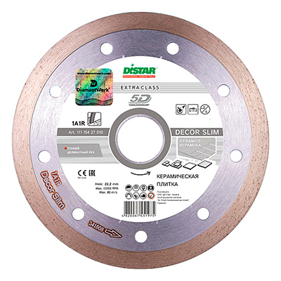 Диск алмазный Distar 1A1R 115x1,2x8x22,23 Decor Slim