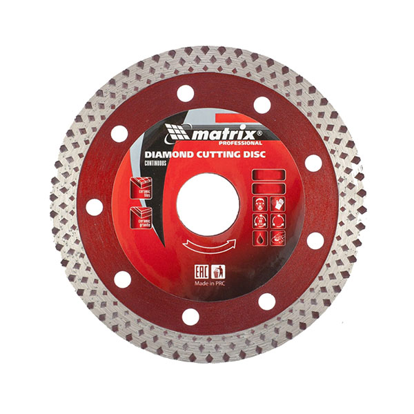 Алмазный диск MATRIX 125х22,2 мм (сухая/мокрая резка)