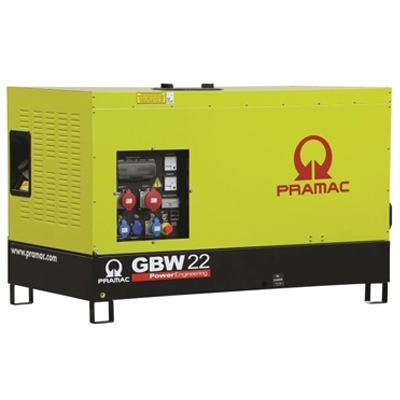 Дизельный генератор PRAMAC GBW22Y Linz однофазный в кожухе Дизельный генератор PRAMAC GBW22Y Linz однофазный в кожухе