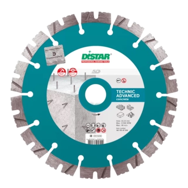 Диск алмазный Distar 1A1RSS/C3-H 180x2.6/1.8x12x22,23-14 Technic Advanced Диск алмазный Distar 1A1RSS/C3-H 180x2.6/1.8x12x22,23-14 Technic Advanced