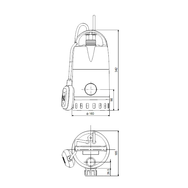 Дренажный насос Grundfos UNILIFT CC9 A1 Дренажный насос Grundfos UNILIFT CC9 A1