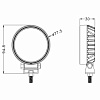 Светодиодная фара универсальная Sundex SUN-0702-12 Светодиодная фара универсальная Sundex SUN-0702-12