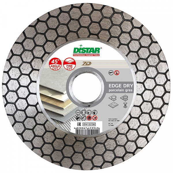 Диск алмазный Distar 1A1R 115x1,6x25x22,23 Edge Dry Диск алмазный Distar 1A1R 115x1,6x25x22,23 Edge Dry