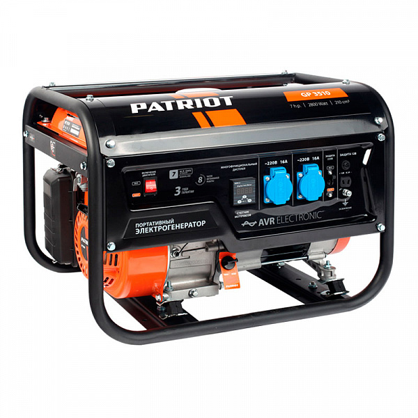 Генератор бензиновый PATRIOT GP 3510 Генератор бензиновый PATRIOT GP 3510