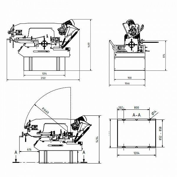Станок ленточнопильный OPTIMUM OPTIsaw SD 500 Станок ленточнопильный OPTIMUM OPTIsaw SD 500