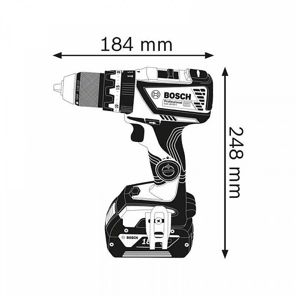 Дрель-шуруповерт аккумуляторная Bosch GSB 18V-60 C 06019G2102 Дрель-шуруповерт аккумуляторная Bosch GSB 18V-60 C 06019G2102