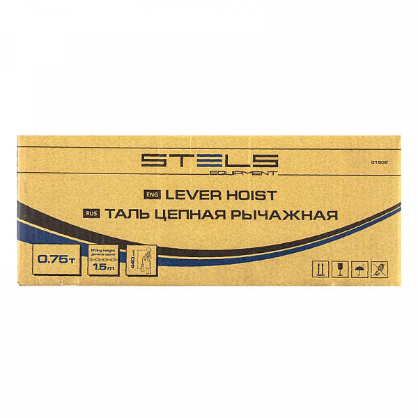 Таль цепная рычажная Stels 0,75 т 1,5 м Таль цепная рычажная Stels 0,75 т 1,5 м