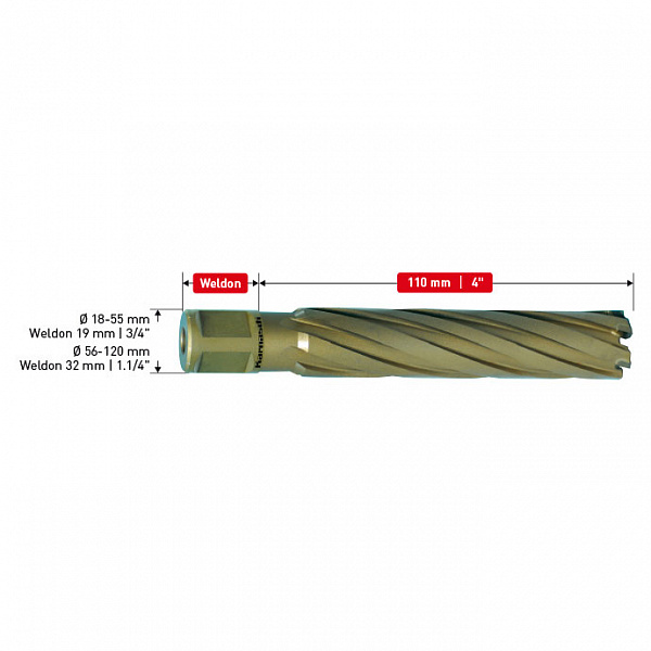 Сверло корончатое Karnasch (Карнаш) HARD-LINE 52x110 арт. 20.1660-52 Сверло корончатое Karnasch (Карнаш) HARD-LINE 52x110 арт. 20.1660-52