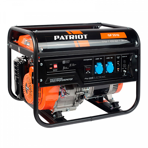 Генератор бензиновый PATRIOT GP 5510 Генератор бензиновый PATRIOT GP 5510